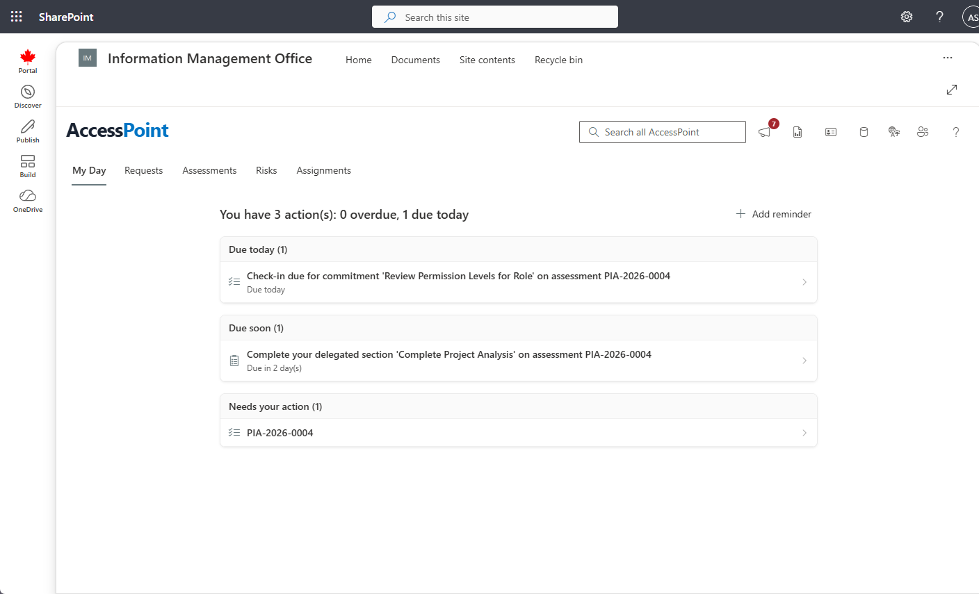 Role-Based Dashboards & My Day